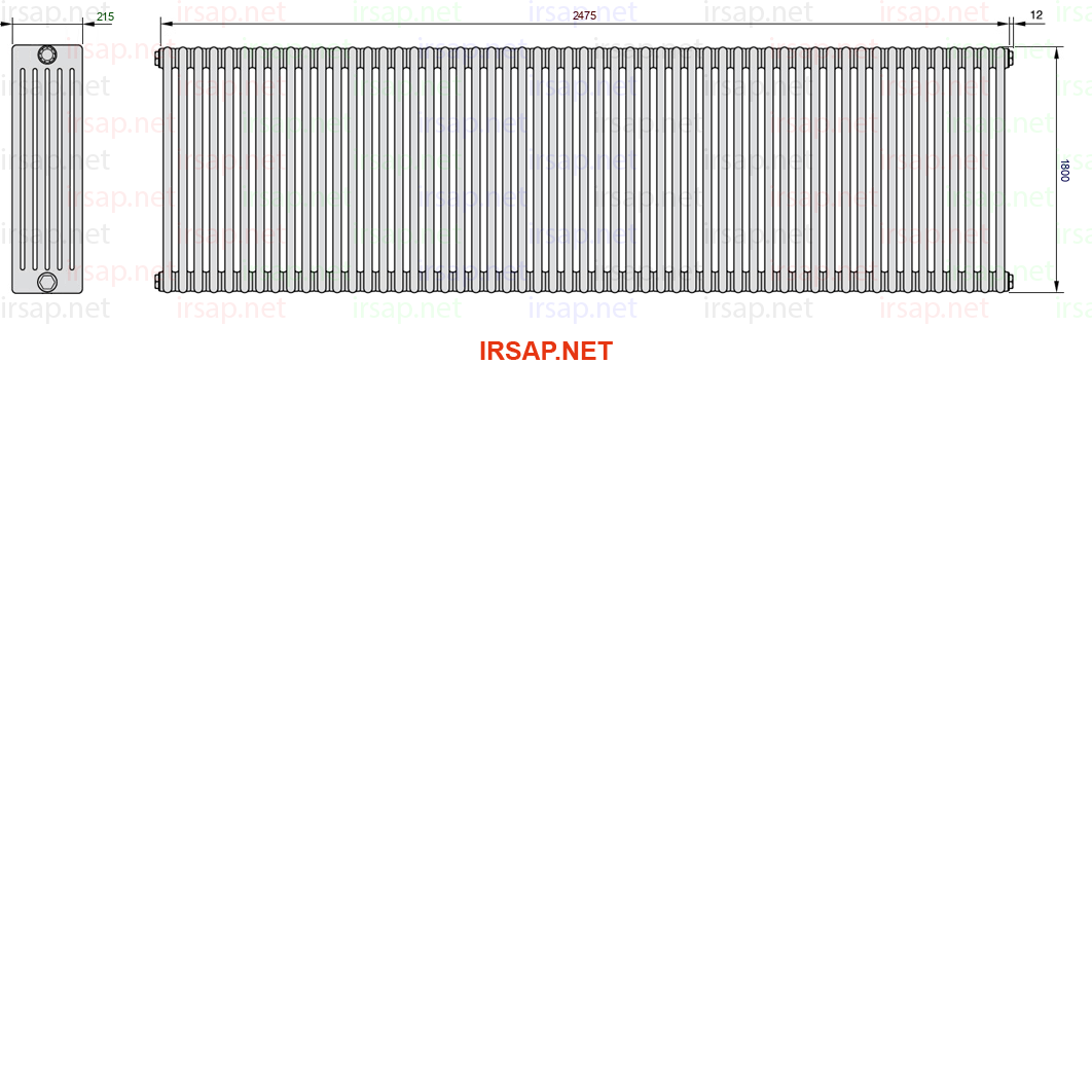 Радиатор IRSAP Tesi 61800/55 T22 CL 01